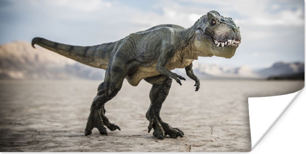 MuchoWow Poster Dinosaurier - Sand - Spielzeug 80x40 cm - Wanddeko