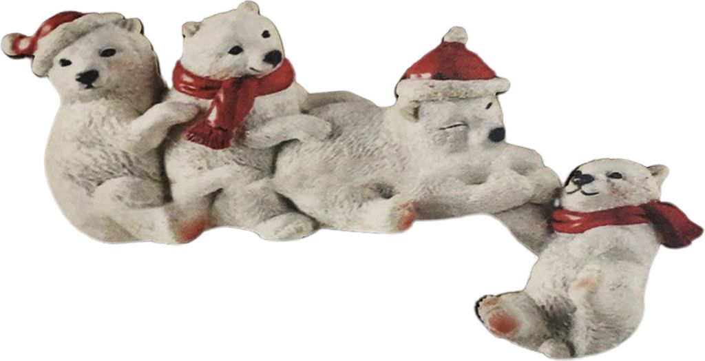 Türrahmen Ornament Santa Claus/weißer Bär/Gesichtslosen Gnom stabile Handwerksgeschenke Anti-Fade-Szenenlayout Holz Weihnachts Weihnachts-Türen...