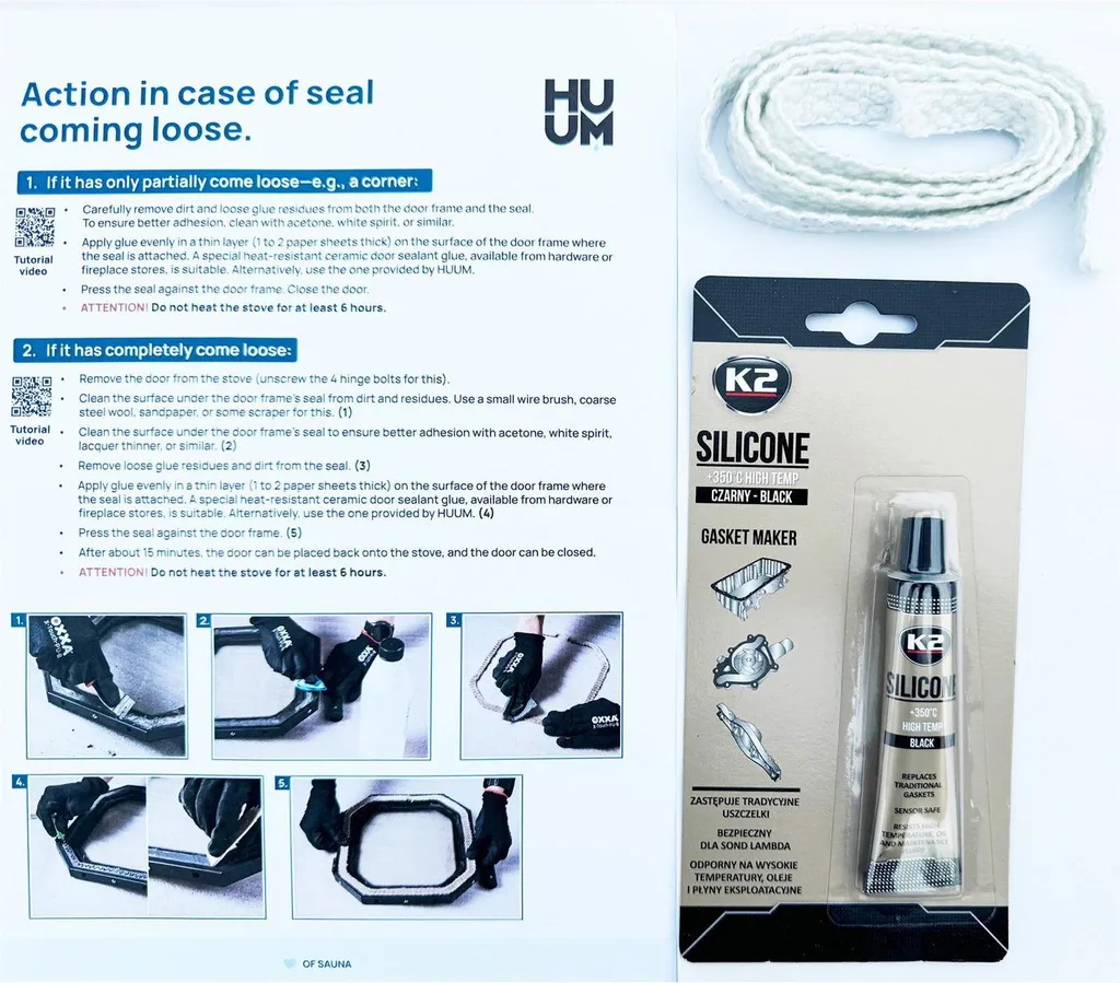 Guarnizione Porta HUUM Hive Flow | Silicone Premium per Sauna a Legna