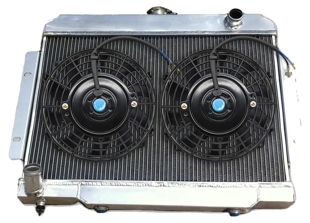 Radiateur Jeep 1970-1985 en Aluminium - 3 Rangs de Tubes - 610x400mm