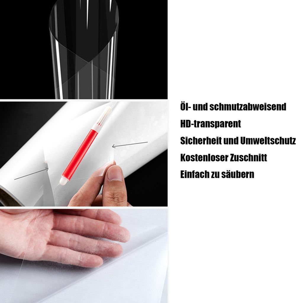 Wand Schutzfolie Selbstklebend Klar Wandschutz Anti-Kratzer