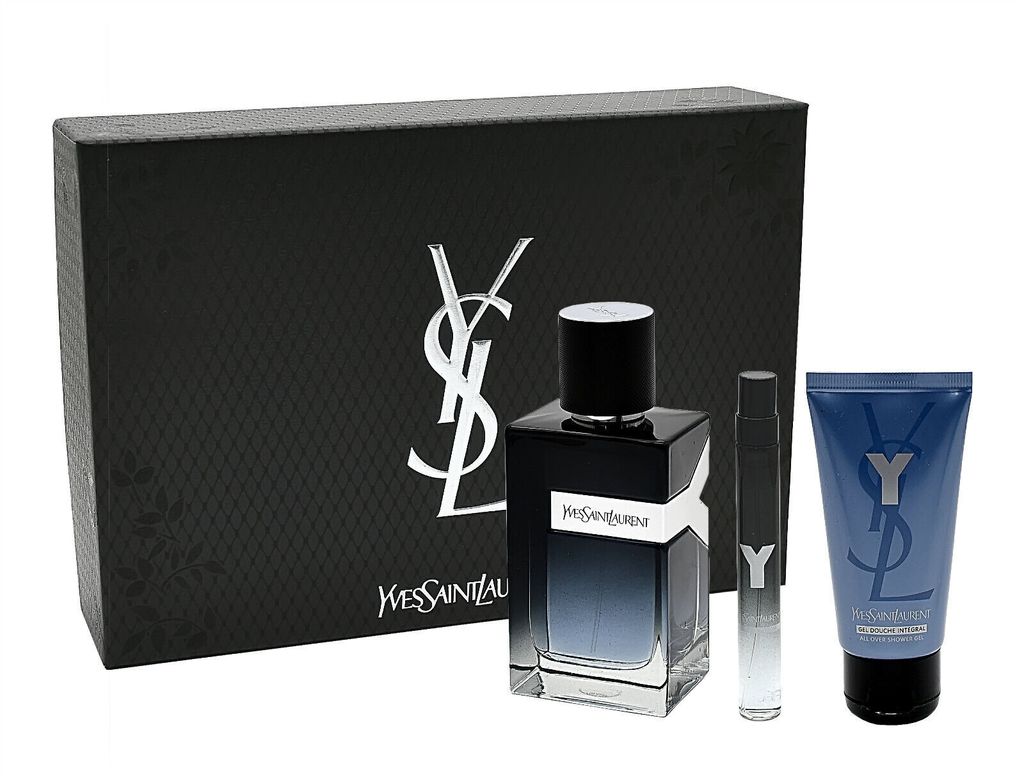 YSL Y Homme EDP Set 100ml+10ml+DG 50ml