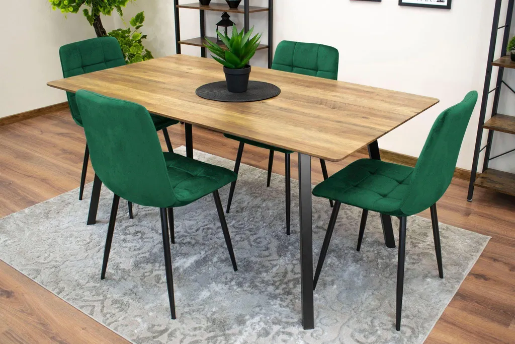 Sedia Valora KARA Verde Scuro - Sedia Moderna per Cucina e Sala - 12
