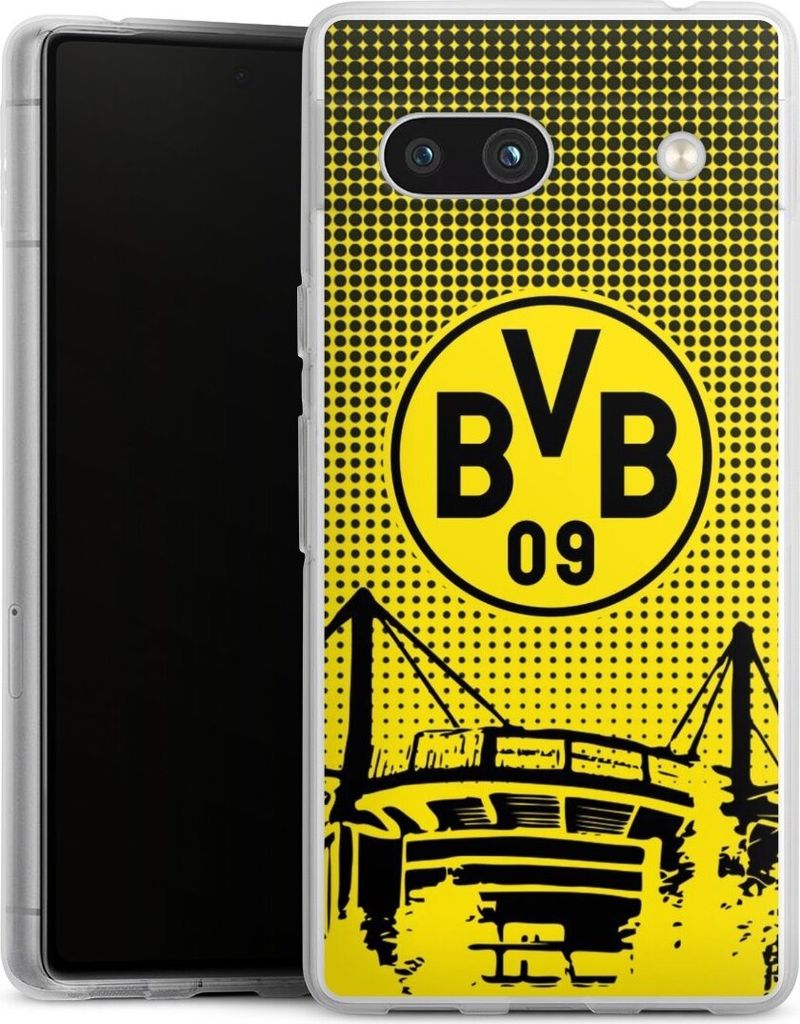 DeinDesign Handyhülle für Google Pixel 7a Silikon Hülle Case Smartphone Schutzhülle BVB Borussia Dortmund Stadion