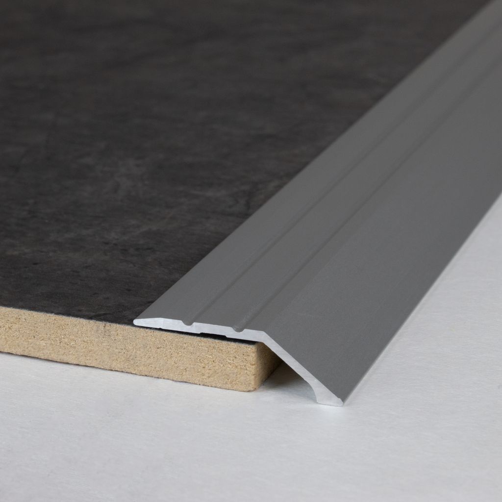 PROVISTON | Einfass- & Abschlussprofil | Aluminium | 34 x 8.5 x 1000 mm | Silber | Einschubprofil | Abschlussleiste | Bodenprofil