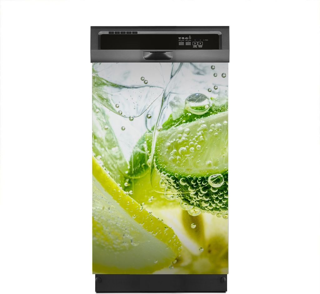 Magnete Dekorative 45x70 cm Küche Magnetmatte Spülmaschine - Zitrone in Wasser