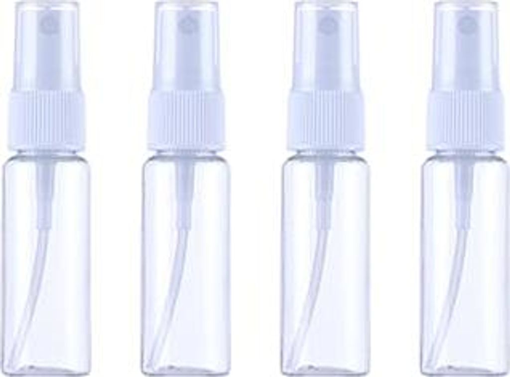 FuzlPnag 4×20ml Spray Bottle,Leer Zerstäuber Pump Sprühflasche,Tragbar Parfumzerstäuber, Parfumzerstäuber Sprühflaschen,Kleine Sprühflasche