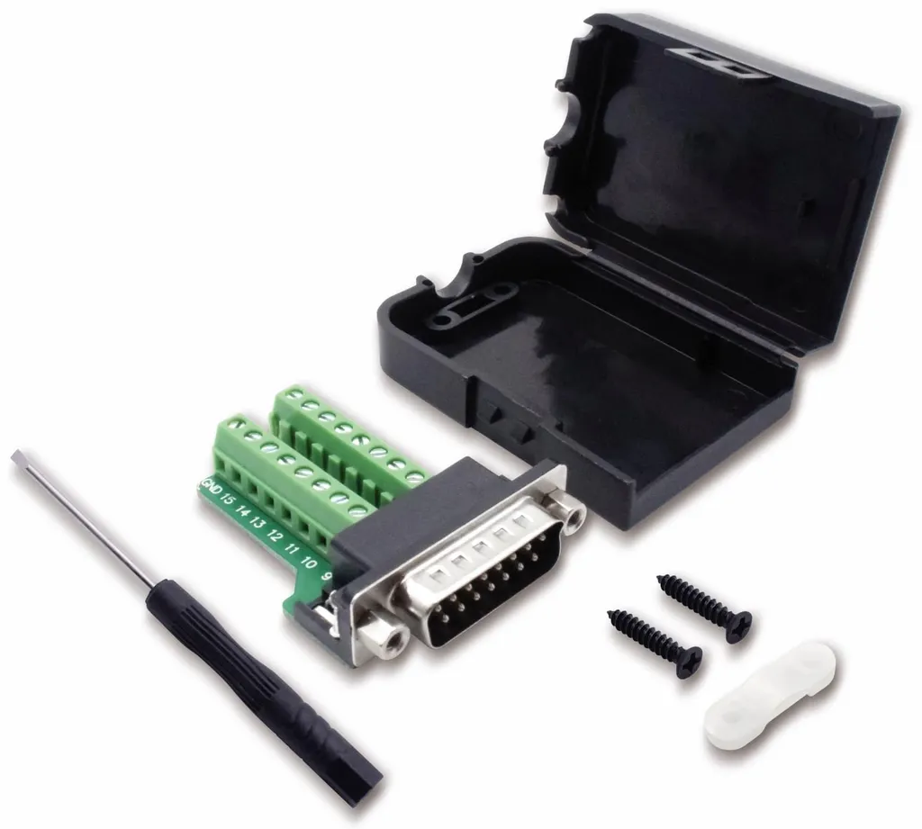Connecteur D-SUB 15 pôles Quadrios pour réparation et maintenance