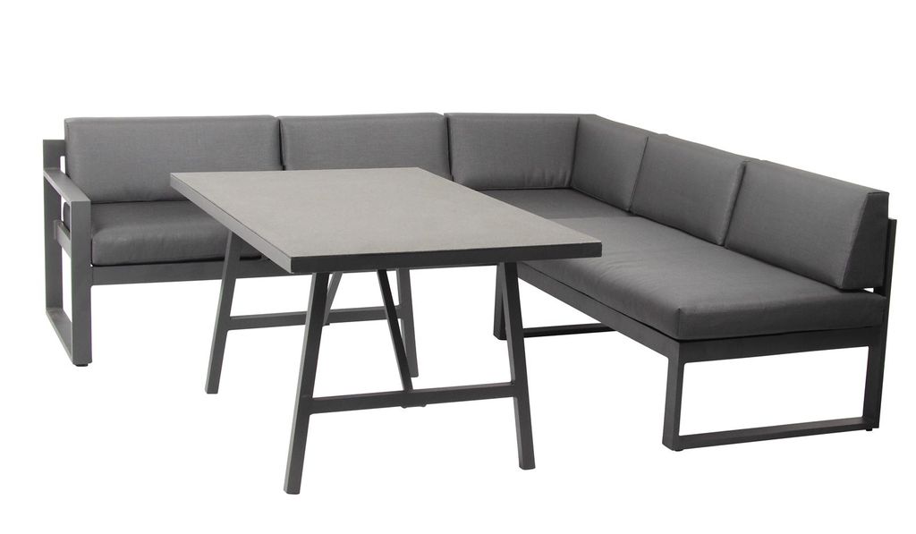 acamp Gartenlounge Signature anthrazit 3tlg. Aluminium