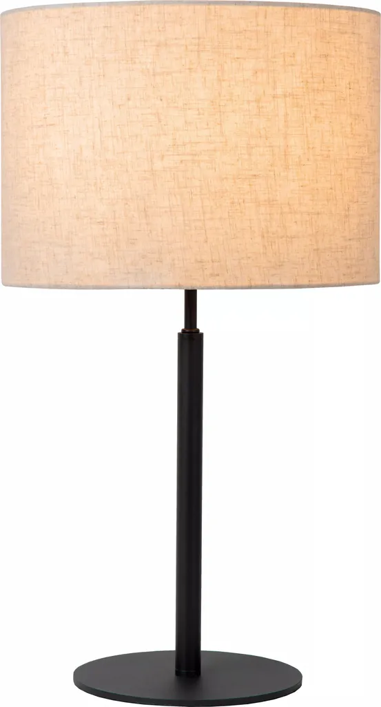 Lampe de table design Maya Lucide beige et noir E27 pour votre salon