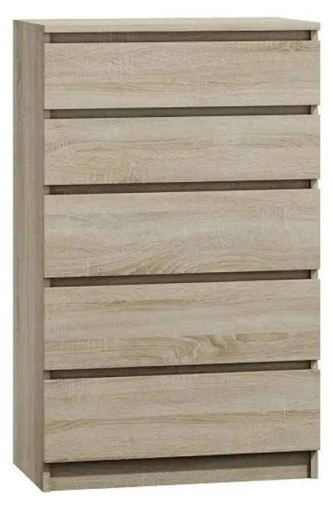 Topeshop M5 SONOMA, Dąb, 5 szuf., Płyta wiórowa, Zdjęcie produktu 