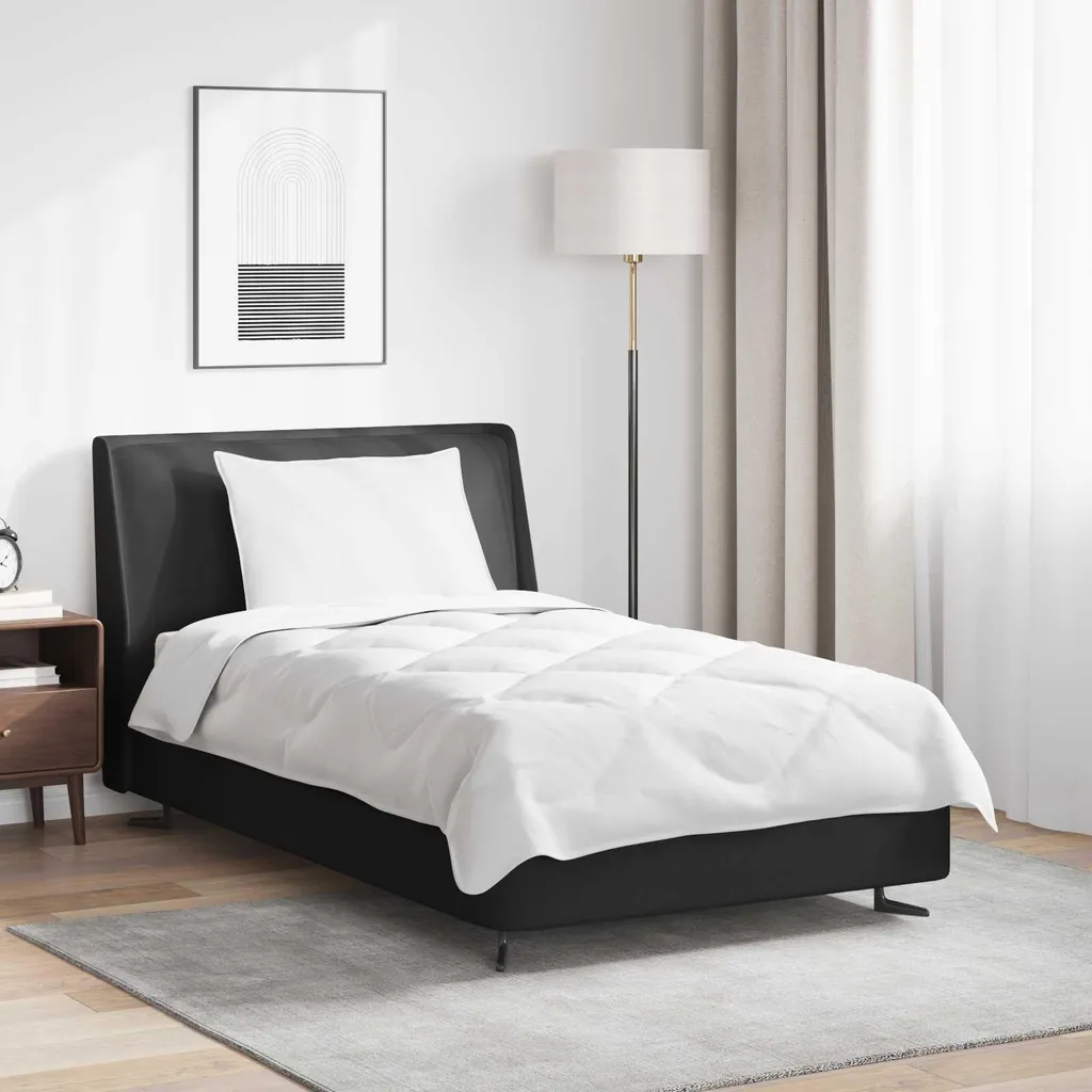 Set Piumone vidaXL Bianco Microfibra | Morbido Abbraccio Notturno 2 Pezzi - 2