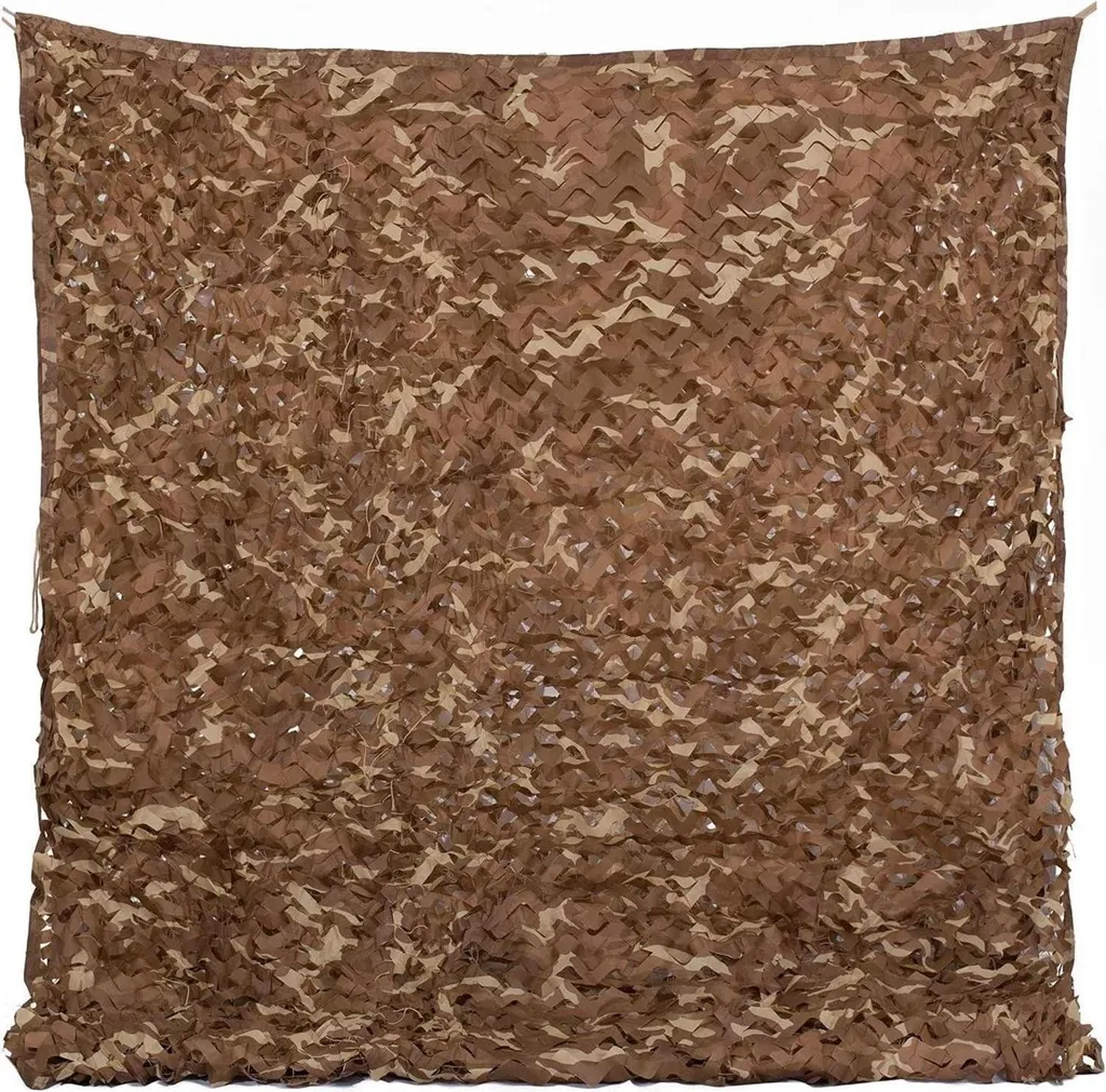 Filet de Camouflage Militaire 2x6m Brise-vue pour Clôture et Pergola Extérieur