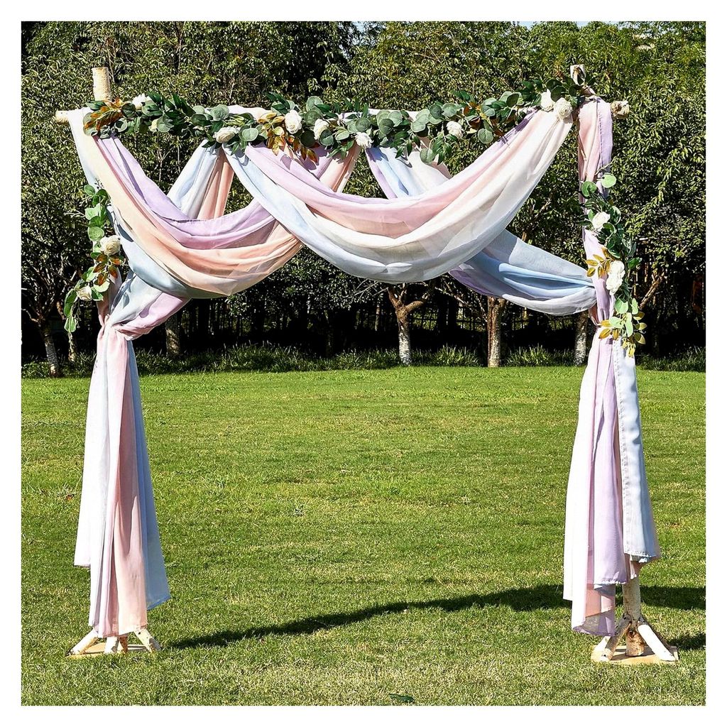 Querbehang Gardine mit Farbverlauf für Hausbett Dekoration