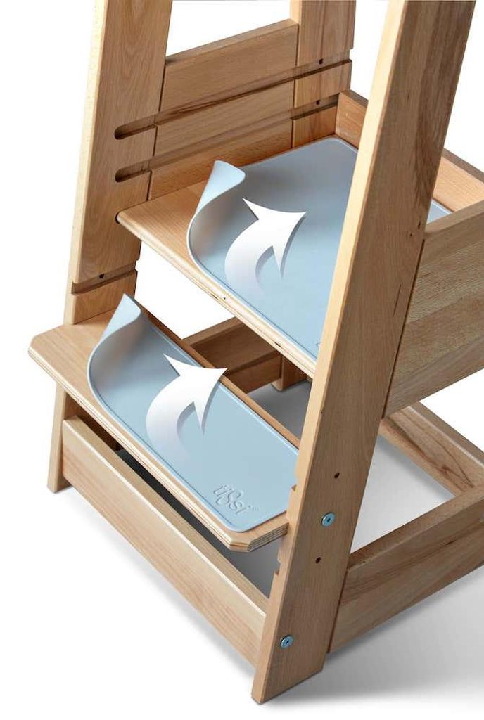 tiSsi® Anti-Rutschmatten Set 'grau' Lunar Rock für Lernturm Produktbild 