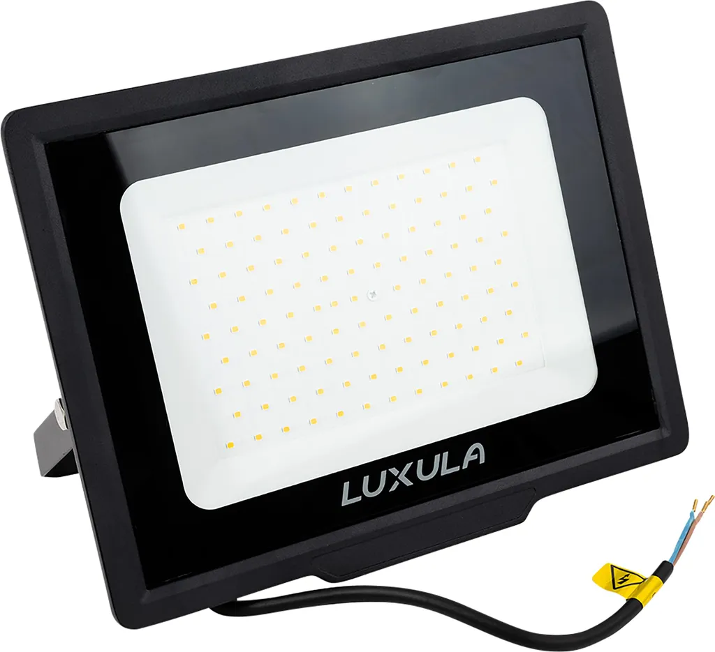 Faretto Sicurezza LUXULA 100W: 10000lm 3000K IP65 Luce Calda