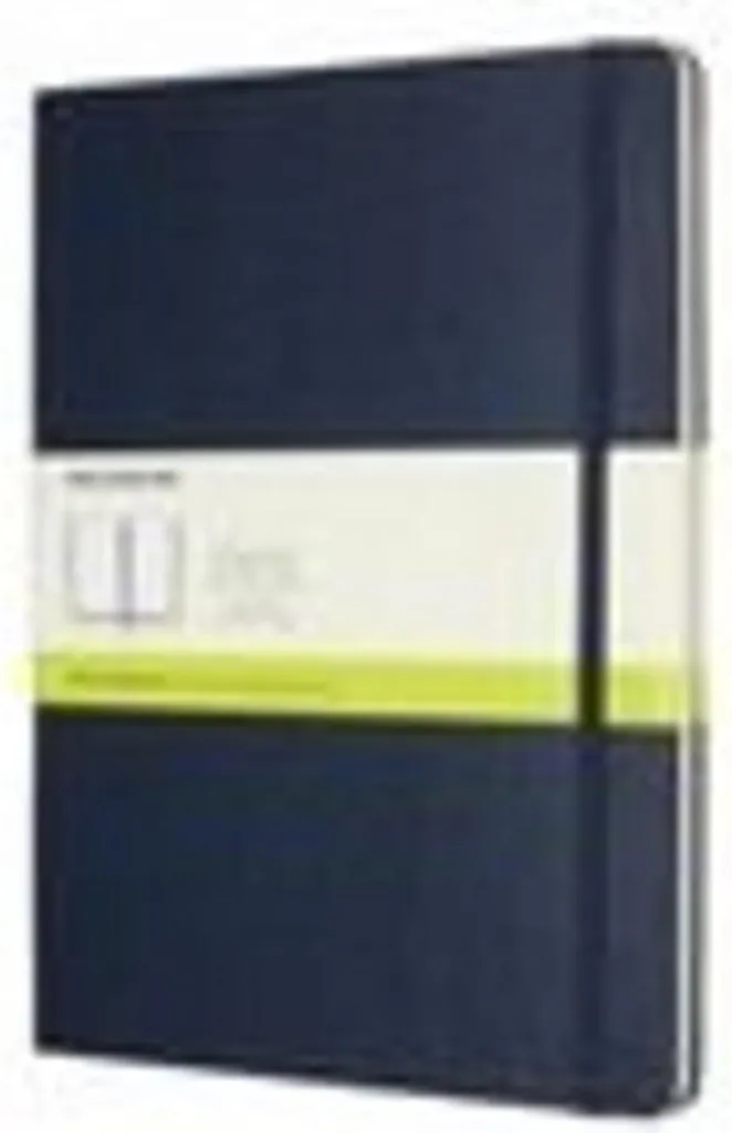 Cahier de Dessin Moleskine XLarge sans Lignes avec Couverture Rigide Bleue