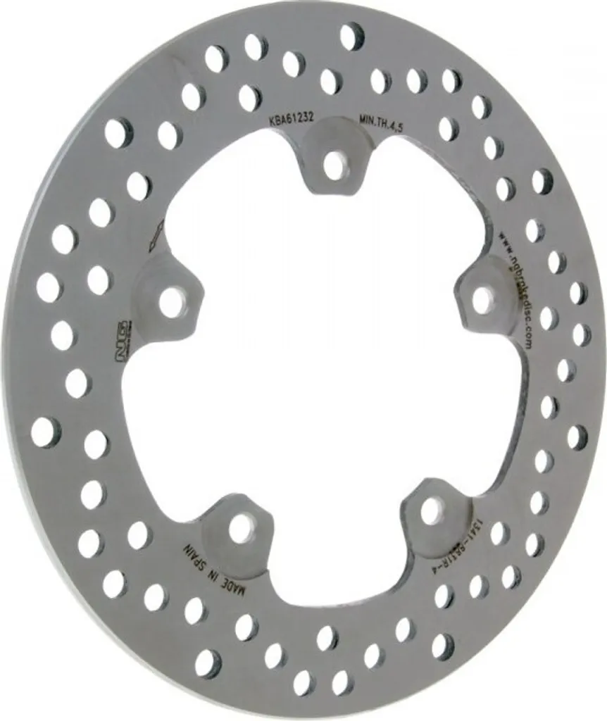 Disque de Frein NG 1341 en Acier Inox 220mm avec Fixation à 5 Trous