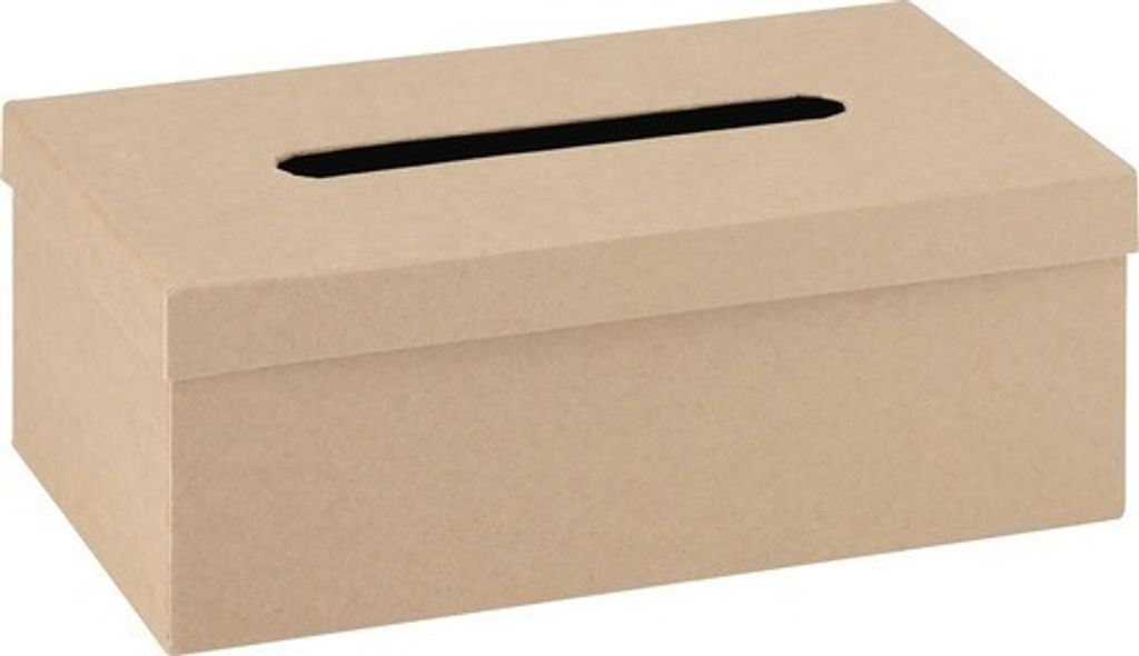 Kosmetiktücherbox aus Pappe 25x14x9 cm
