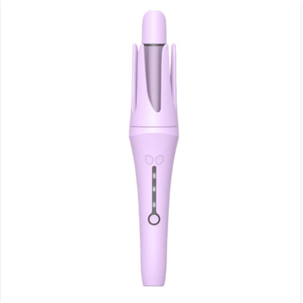 INF Automatischer Lockenstab Doppelöffnung Negativionen ABS 32mm Zuhause Violett