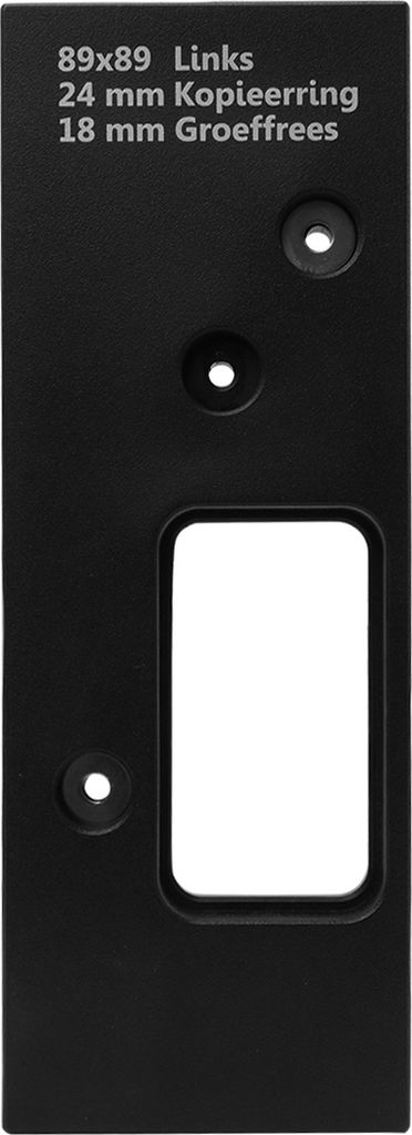 Frässchablone für Scharniere 89 x 89 mm links - Pro Stück