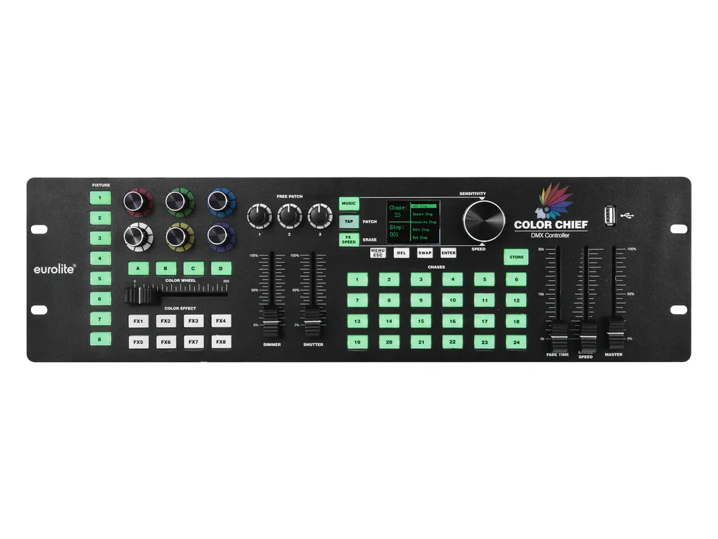 Eurolite DMX-Lichtpult 70064575 : Console DMX LED compacte et précise - 2