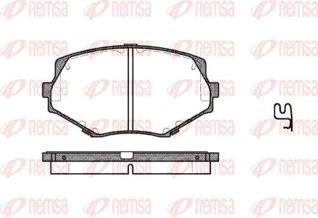 Plaquettes de frein MX-5 pour entretien châssis - Kit REMSA 0478.02