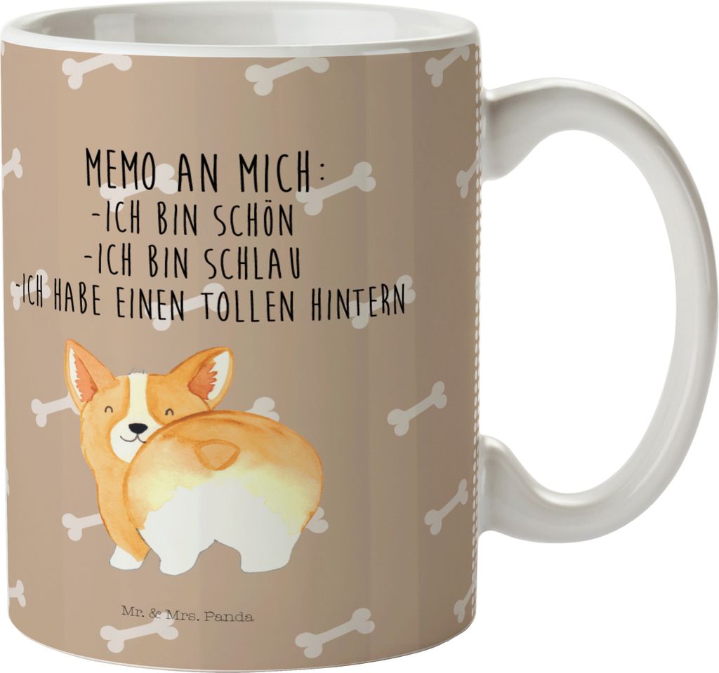 Mr. & Mrs. Panda Kinderbecher Corgi Po - Hundeglück - Geschenk, Sprüche, Motivation, Spruch, Campingbecher, Kindertasse, Positiv, Haferl, Süß, ...