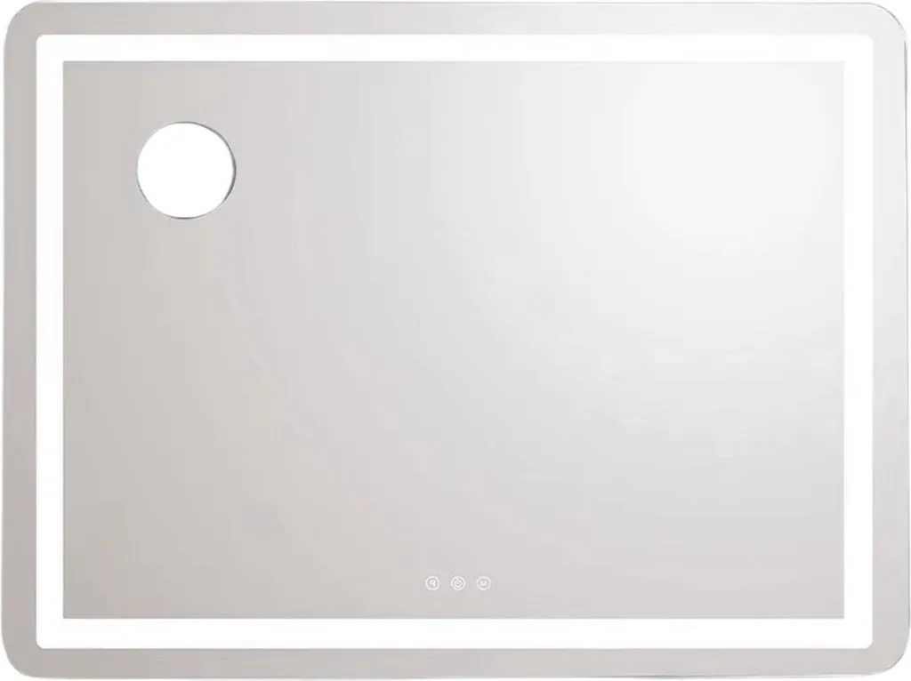 Miroir tactile avec 3 modes de lumière et ports USB Valora 80x60