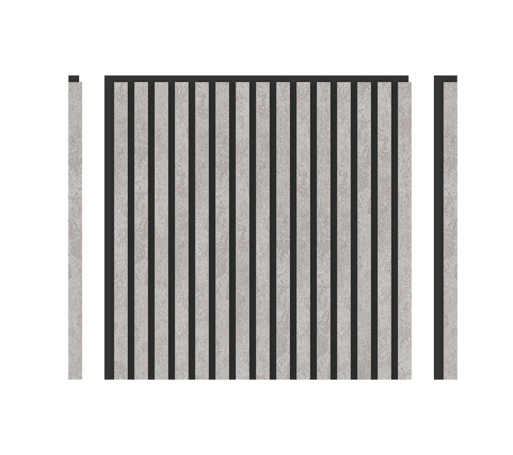 DECOHAUS – Akustikpaneel Matt Hell-Silber, 3-seitig, 4 Stück à 600×600×21,5 mm