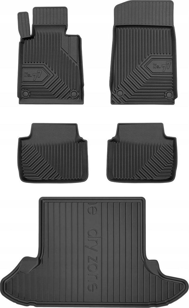 SET 77 Tapis en caoutchouc et tapis de sol BMW 3 E46 Image du produit 