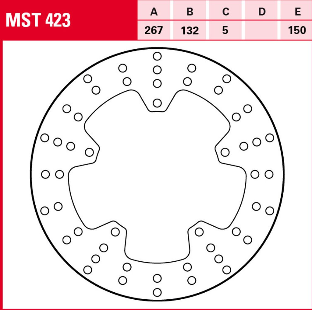 TRW Bremsscheibe Allround starr MST423 FZ8 Fazer RN25