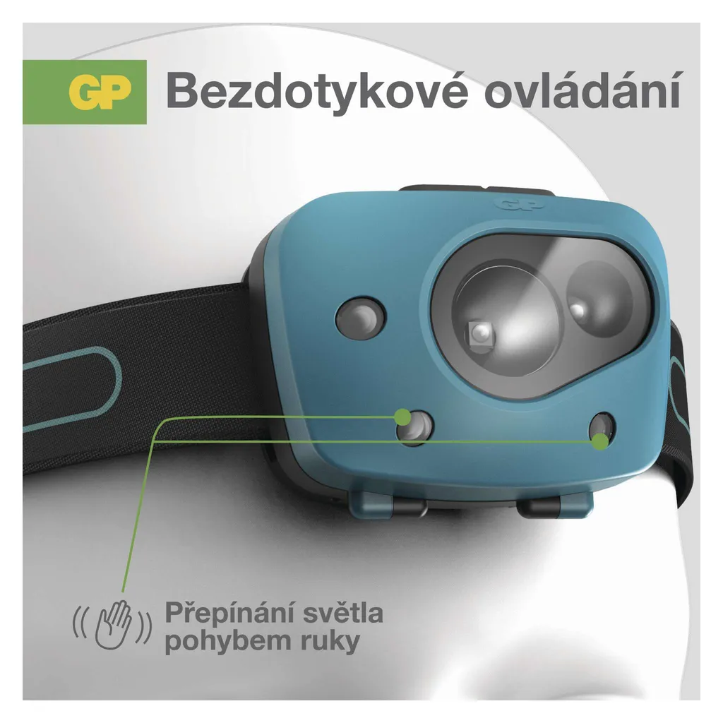 Lampe frontale GP Discovery CH44 - Éclairage LED puissant et ajustable - 10