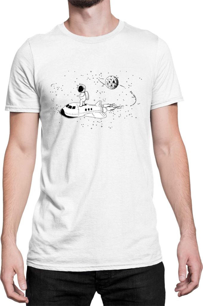 Herren T-Shirt Nasa Space Theme Nasa 003, Man XL / Weiß