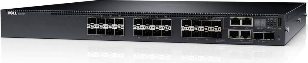 Switch DELL PowerConnect N3024F Finissez-en avec la Lenteur Réseau