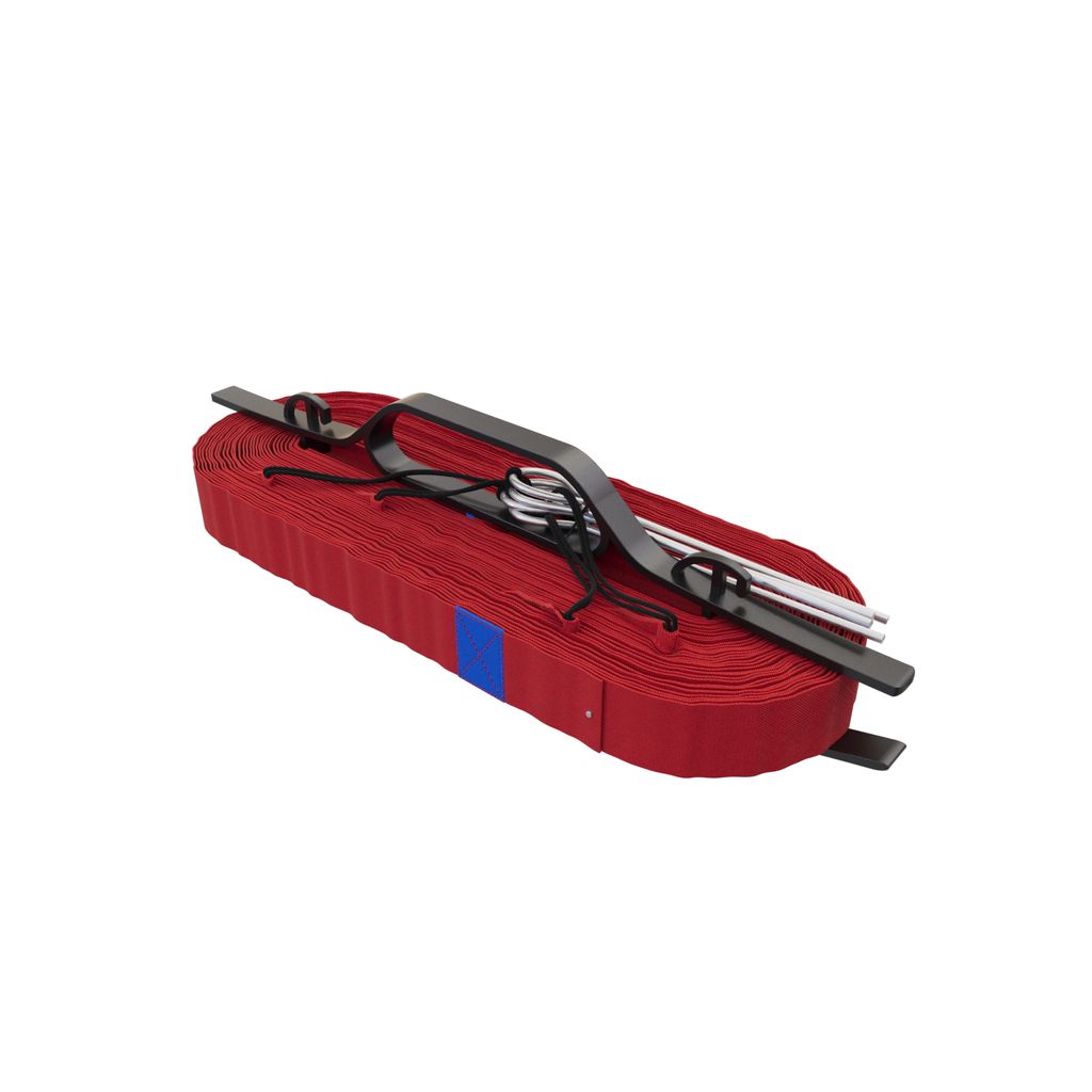 Volleyballmarkierung Spielfeldmarkierung Linien Kunststoff Rot 19x8 cm Heringe 5670