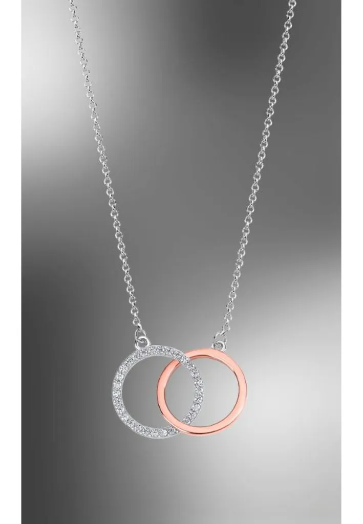 Acquista Collana da donna Vrille in taglio Rotondo 0.1 Carati , Oro