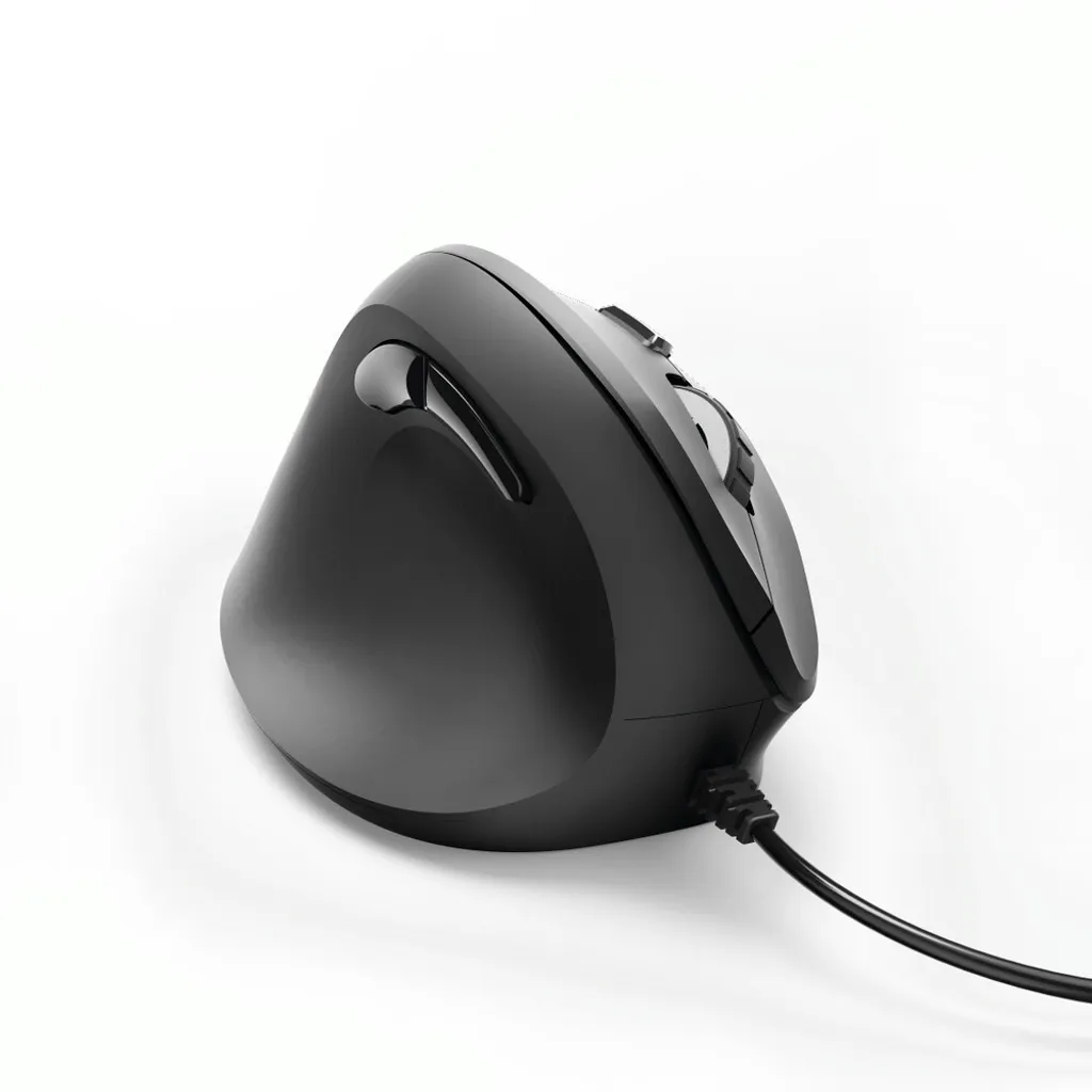 Souris Hama EMC-500L ergonomique 1600 dpi filaire noire pour bureau