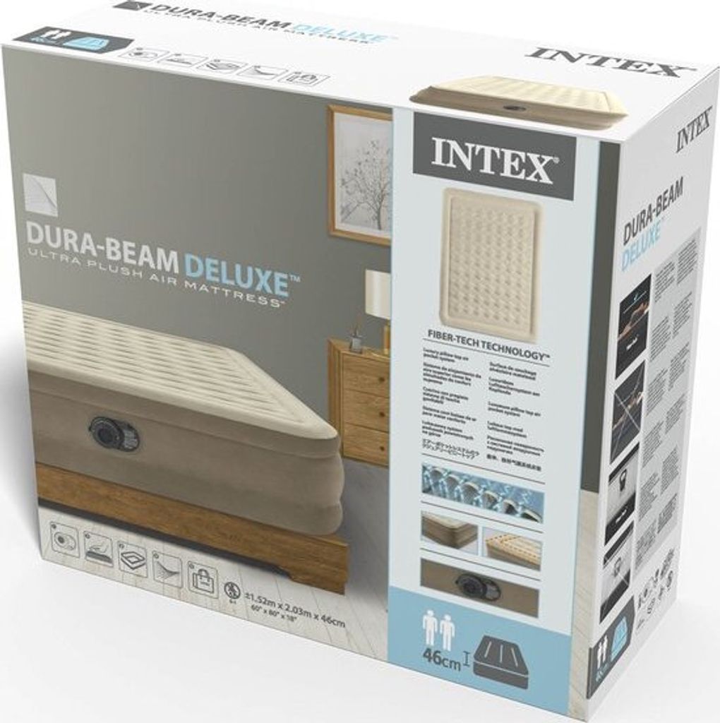 Materac welurowy z pompką 203 x 152 x 46 cm INTEX 64428ND Produktbild 20