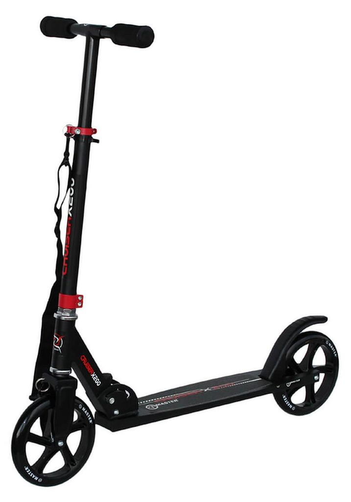 Klapproller mit Transportgurt MASTER Cruiser 200 mm Rot Produktbild 