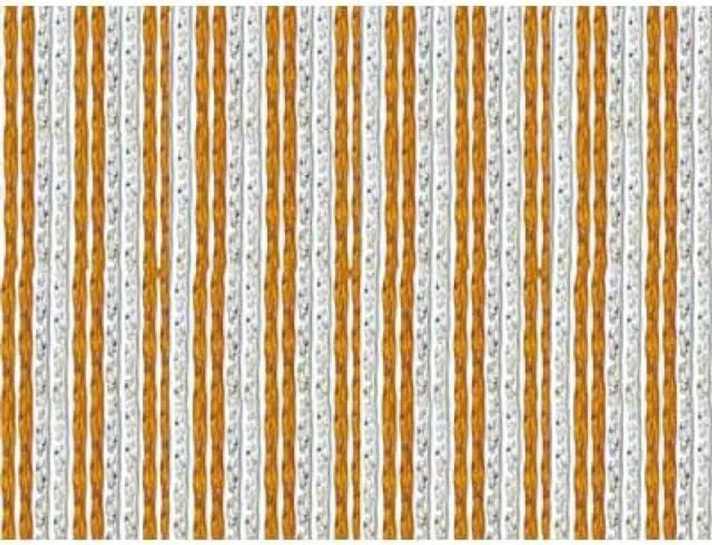 Moustiquaire Iris en PVC havane durable pour grandes portes 140 x 240 cm
