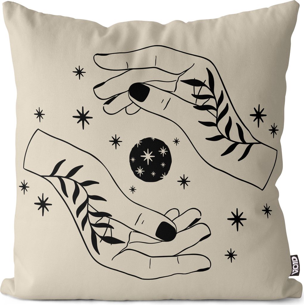 VOID Boho Hexen Hand Planet Kissenbezug Kissenhülle Polyester wasserfest Outdoor Indoor