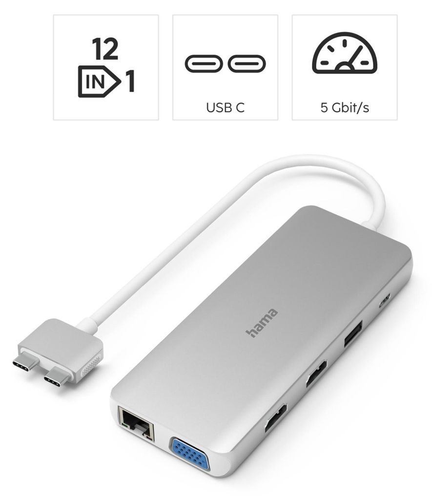 Hub USB-C Atzebe Con HDMI 4K, Alimentazione 60W E Lettore SD – Per Mac E Laptop