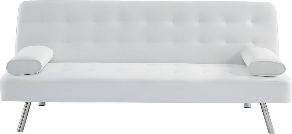 Schlafsofa Klappsofa - Kunstleder - Weiß - MICHELLE II Produktbild 
