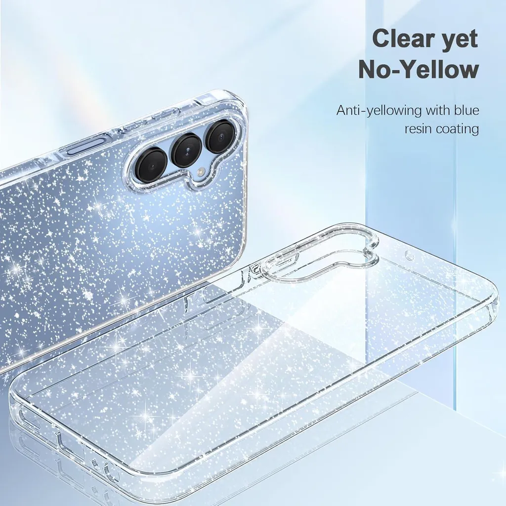Coque Anti-choc Samsung Galaxy A15 Glitter Transparente 3 en 1 Totale