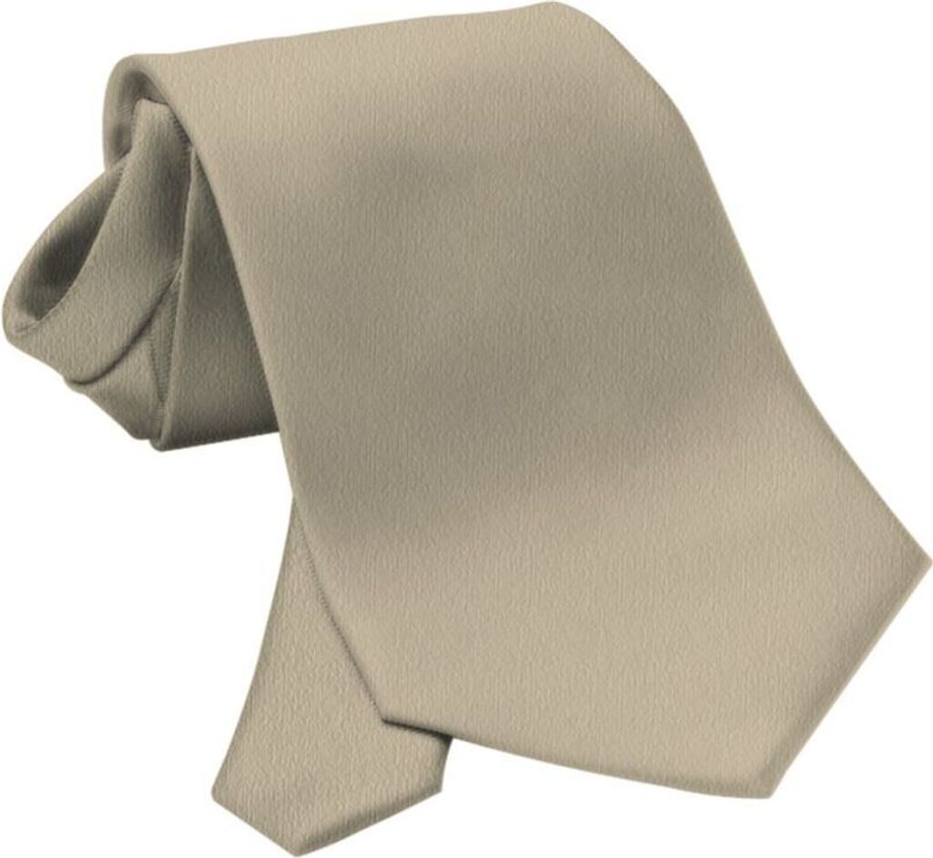 Krawatte 9,8 cm breit sand : 65% Polyester 35%Baumwolle 220 g/m² : sand