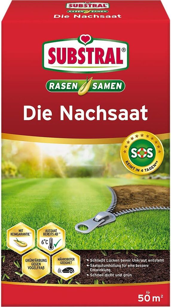 SUBSTRAL® DIE NACHSAAT Nasiona trawnika 1 kg Zdjęcie produktu 