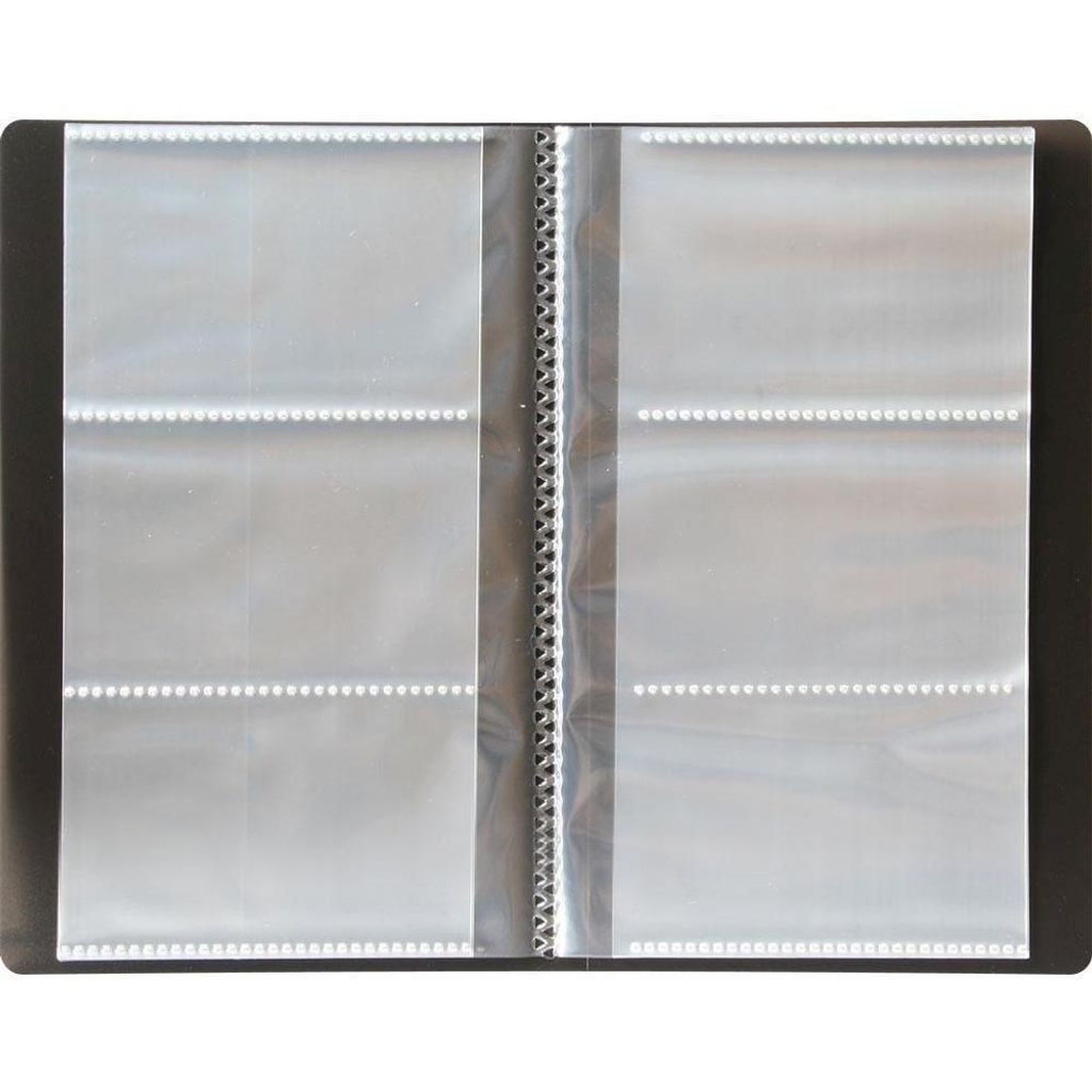 PP-Visitenkartenhalter für 96 Visitenkarten schwarz