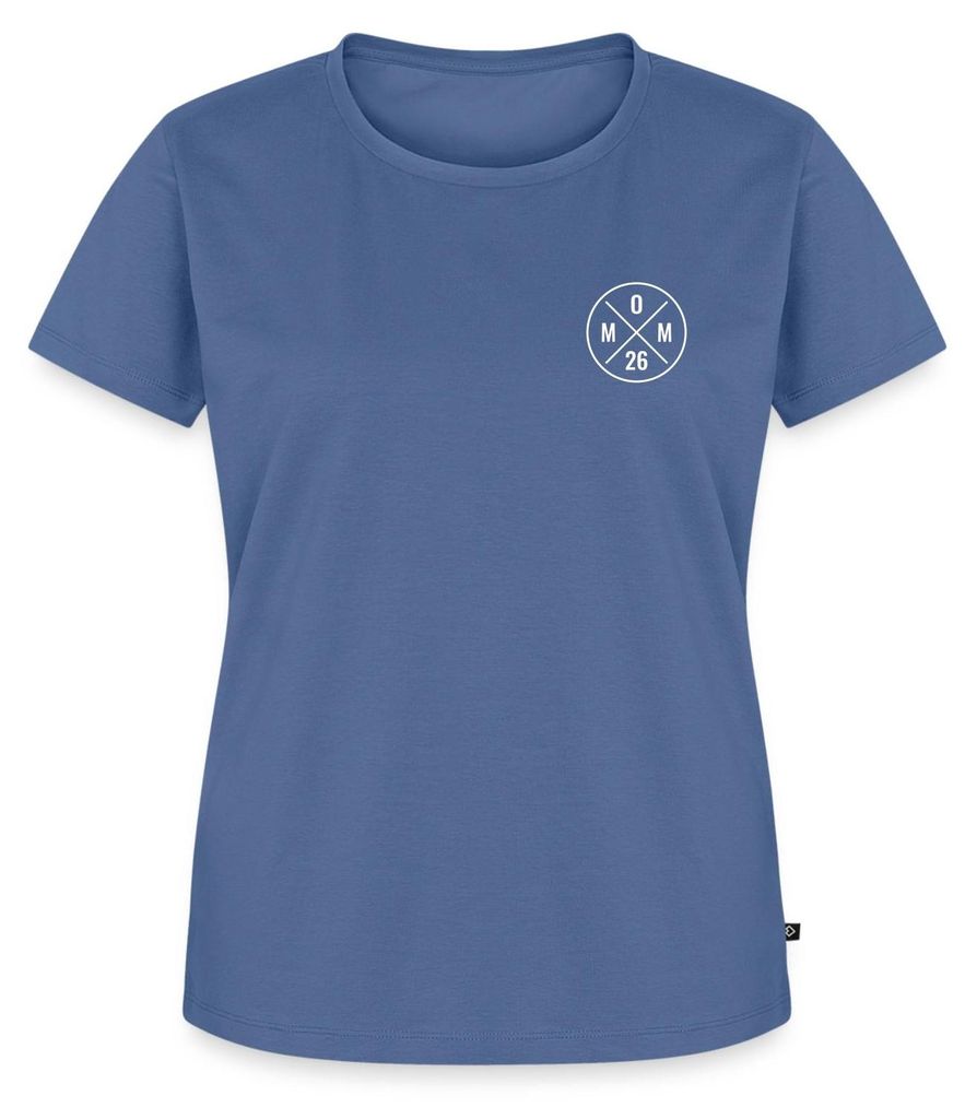 Spreadshirt Mom 2026 Modernes Mama Logo Schwangerschaft Frauen Premium T-Shirt, 5XL, Taubenblau