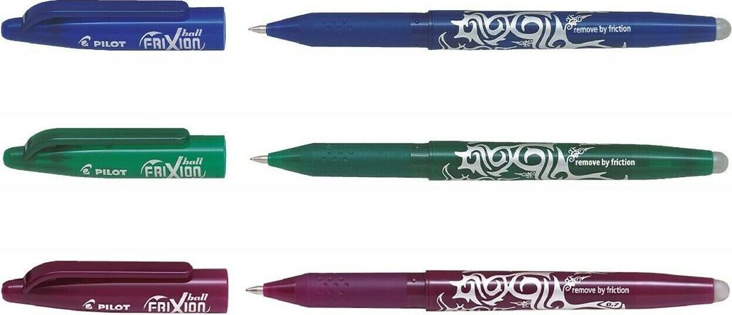 Frixion Ball 0.7 3er Set blau, grün, weinrot Produktbild 
